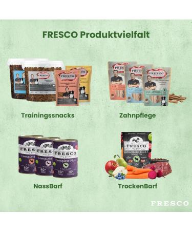 FRESCO Dog Complete Plus - Dry dog food - 2.5 kg - Based on fresh meat fruits and vegetables - Grain-free BARF - 100% fresh ingredients - No artificial additives - Buy Online on GoSupps.com