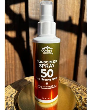 Eternal Sunscreen Spray SPF 50 - Broad Spectrum UV Protection - Fast-Drying & Water-Resistant - Shop Internationally - Buy Online on GoSupps.com