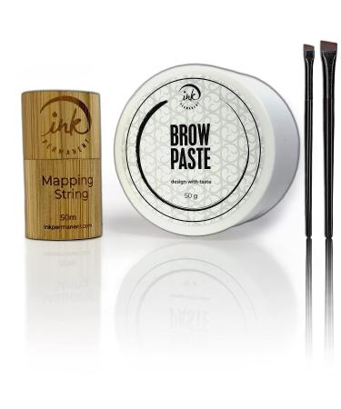 50g White Brow Paste Mapping String Eyebrow Brush Kit | Brow Shape & Define | Eyebrow Tinting Tool - Buy Online on GoSupps.com