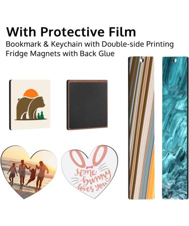 36 Pack Sublimation Blank Set  OFFNOVA Sublimation Blank Key Chains Fridge Magnets Bookmarks for DIY Sublimation Transfer Heat Press Printing 36pack - Buy Online on GoSupps.com