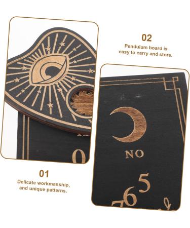 Doitool Metaphysical Ghost Board - Huckerschafe Hexenhandwerk Pendulum Wish & Speech Board | Wicca Altar Panel - Buy Online on GoSupps.com