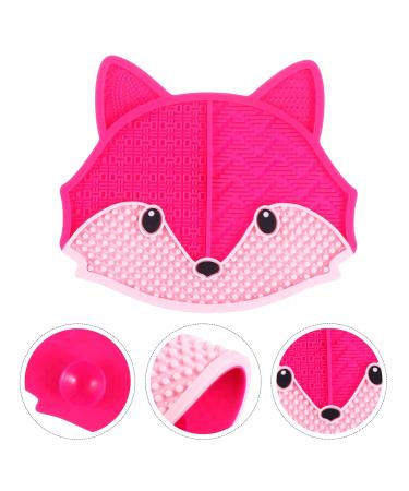 FRCOLOR 3pcs Fox Scrub Makeup Brushes & Cleaning Mat | Dry Brush Cleaner & Color Remover | Beauty Tools for Effortless Makeup Cleaning - Buy Online on GoSupps.com