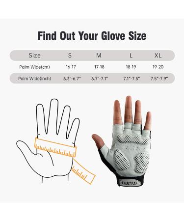 FREETOO Women's Weight Lifting Gloves - Well-Padded Palm, Rubber Grip, Breathable & Lightweight - Black, Small - Buy Online on GoSupps.com