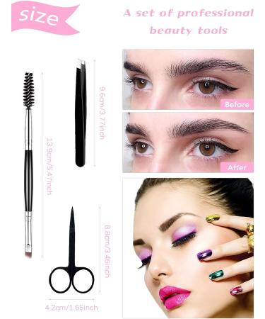 EBANKU 7-Piece Eyelash Comb & Eyebrow Brush Set for Precision Makeup Grooming - Buy Online on GoSupps.com