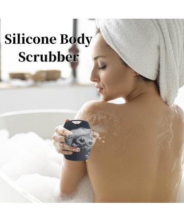 2PCS Soft Silicone Body Scrubber for Nourishing Cleaning, Exfoliation, and Lather Boosting - Long-Lasting & Easy to Clean - Buy Online on GoSupps.com