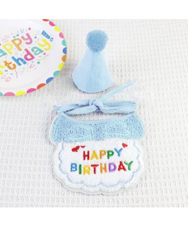 Blue Dog & Cat Birthday Bandana Set | Happy Birthday Pet Party Hut & Decorations - Buy Online on GoSupps.com