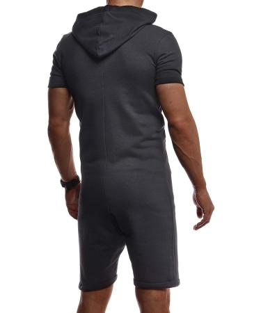 Leif Nelson Men's Summer Jumpsuit LN8313 - Large Anthracite-Red - Buy Online on GoSupps.com