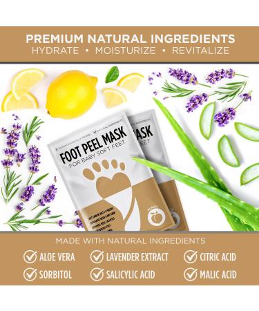 Hicream Coconut Foot Peel Mask - 2 Pairs for Cracked Heels & Dead Skin Removal - Buy Online on GoSupps.com