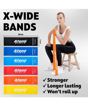 Resistance Bands for Glute Training | Extra Wide Exercise Bands | #1 Yellow (X-Light) Sold Individually | International Shipping Available - Buy Online on GoSupps.com