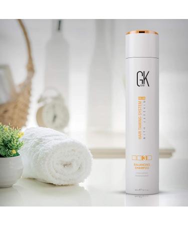 GK HAIR Global Keratin Balancing Shampoo (300ml/10.1 Fl Oz) for Deep Cleansing of Oily and Color Treated Hair Restores pH Levels Removes Impurities for Men and Women - Buy Online on GoSupps.com