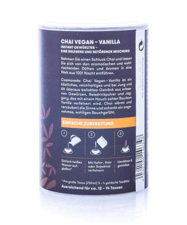 Buy Cosmoveda Chai Vanille 200g Bio Instant Powder - Organic Spiced Tea for International Shipping - Buy Online on GoSupps.com