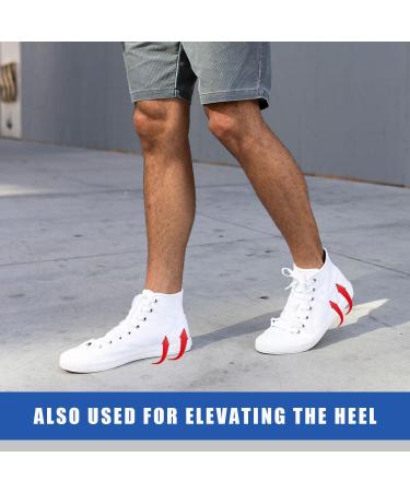 Latex Heel Cushion Pads - Adhesive Relief for Heel Pain Spurs & Sports Injuries | Unisex 2 Pairs (Large - Buy Online on GoSupps.com