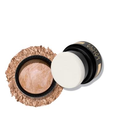 LAURA GELLER NEW YORK Award-Winning Baked Balance-n-Brighten To Go Color Correcting Powder Foundation - Fair - Buildable Light to Medium Coverage - Demi-Matte Natural Finish 102 Fair To Go