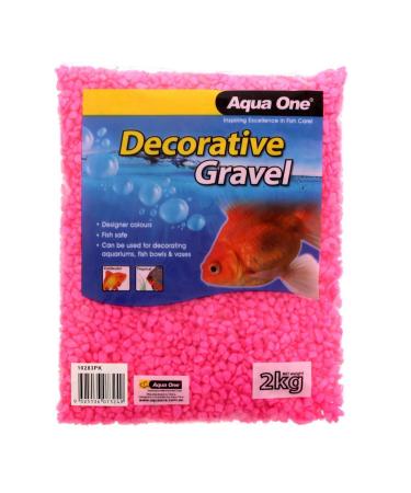 Aqua One Gravel Pink 2Kg 7Mm