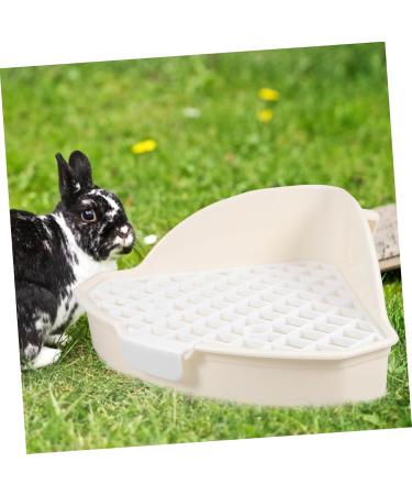 BESPORTBLE 2pcs Rabbit Triangle Toilet Guinea Pig Potty Pet Potty Pet Litter Basin Abs White 25.00X19.00X10.00CMx2pcs Whitex2pcs - Buy Online on GoSupps.com