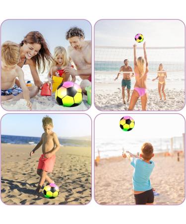 Buy 2-Pack PVC Rainbow Footballs & Inflatable Beach Balls for Kids & Adults - Perfect for Outdoor Fun & Water Play - Buy Online on GoSupps.com