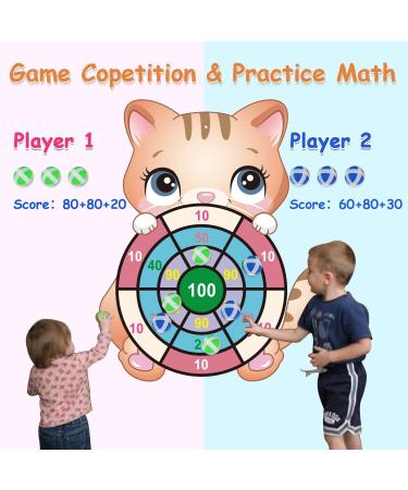 Cxwind Cat Dart Board - Fun & Educational Dart Game for Kids | Birthday Party Games - Buy Online on GoSupps.com