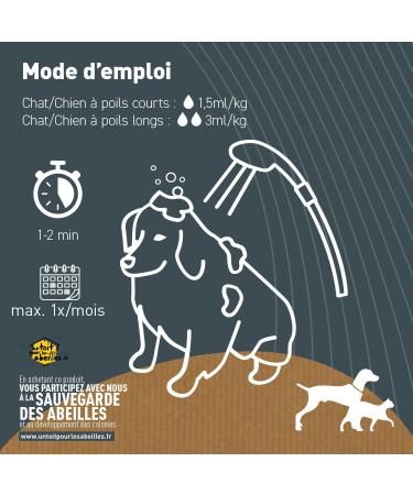 Biovetol - Organic Anti-Insect Care Shampoo - Ecocert Certified Organic Insect Repellent - Anti-fleas Anti-ticks - Care for Dogs Cats Puppies Kittens - 240 ML - Buy Online on GoSupps.com