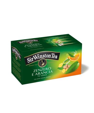 Pompadour Sir Winston Tea Green Tea Ginger and Arancia 20 filters