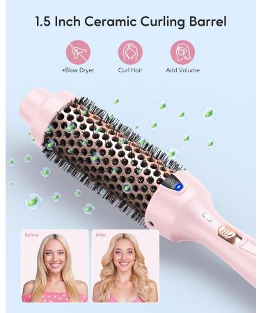 Wavytalk Heated Round Brush (Pink) - Buy Online on GoSupps.com