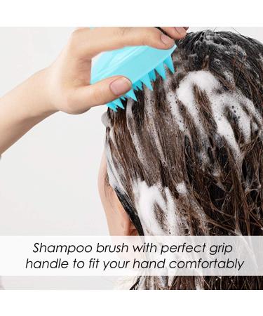 Sourcetone Scalp Massager Set - 2-Piece Shampoo Brush & Hand Massage Brush for Deep Relaxation & Hair Stimulation - Green & Black - Buy Online on GoSupps.com