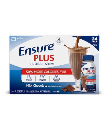 Ensure Plus Creamy Milk Chocolate Shake (8 oz. bottle 24 pk.) (pack of 2)