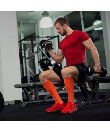 Zmerch Knee Compression Socks - Unisex Calf Support for Fitness & Outdoor Sports | Jump Rope Football Pressure Socks (Black Gray S-M) - Buy Online on GoSupps.com