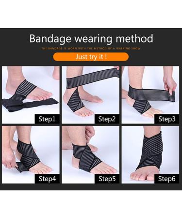 KeuLEn Ankle Support Brace | Adjustable Compression for Sprains | Breathable Wrap for Men & Women | Perfect for Running Volleyball Tennis (Black - Buy Online on GoSupps.com