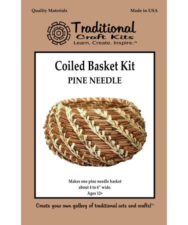 Traditional Craft Kits Coil Basket Kit - Pine Needle - Basket Weaving Kit Set with Supplies  Complete with Instructional Booklets and Basket Making Supplies - Buy Online on GoSupps.com