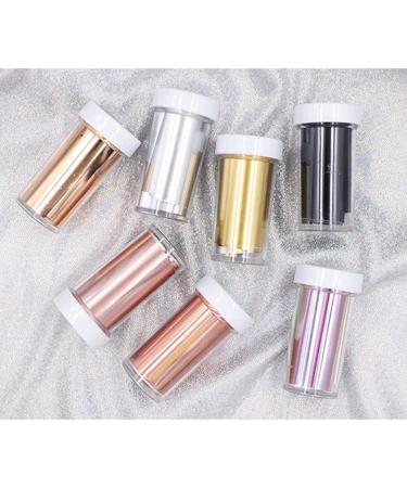 BornBeauty 7 Colors Rose Gold Nail Foils Starry Sky Glitter Transfer Stickers - Holographic Nail Art Tips - Buy Online on GoSupps.com