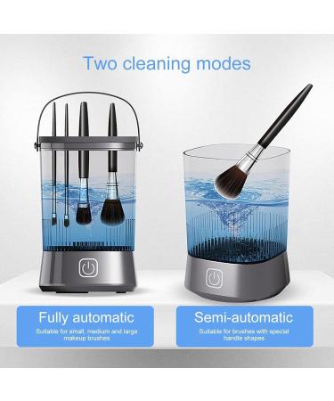 Makeup Brushes Cleaner Electric Cosmetic Brush Cleaner Beauty Blending Cleaners Automatic Spinning Makeup Brush Cleaner Advance Technology for All Size Makeup Brushes Black - Buy Online on GoSupps.com