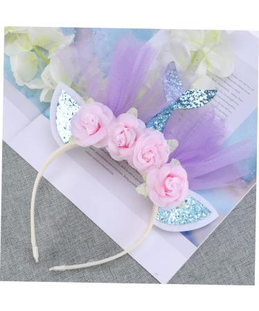 minkissy Hair Bands Mermaid Costume Mermaid Hair Accessories Hair Accessory for Girls Fish Tail Headband Beach Wedding Hairband Hair Ties for Kids Hair Ring Child European and American - Buy Online on GoSupps.com