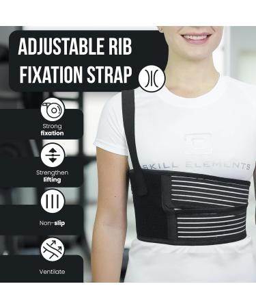 Breathable Adjustable Chest & Rib Brace for Pain Relief | Support for Bruised & Broken Ribs | Unisex Fits Up to 38 Inches - Buy Online on GoSupps.com