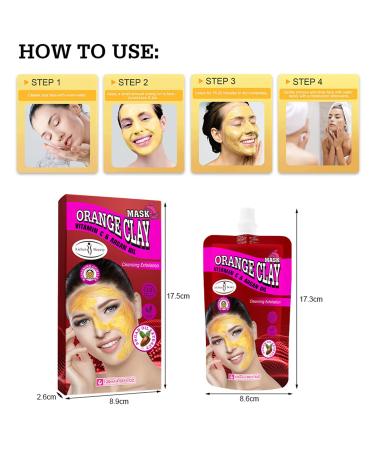 AICHUN BEAUTY Orange Clay Vitamin C Argan Oil Cleanser - Exfoliating Anti-Freckle & Anti-Oxidation | 120ml/4.06fl.oz - International Shipping Available - Buy Online on GoSupps.com