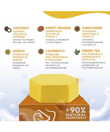 90g Intimate Soap for Women - Natural Moisture & Odor Control - Gentle Intimate Care with 90% Natural Ingredients - Buy Online on GoSupps.com