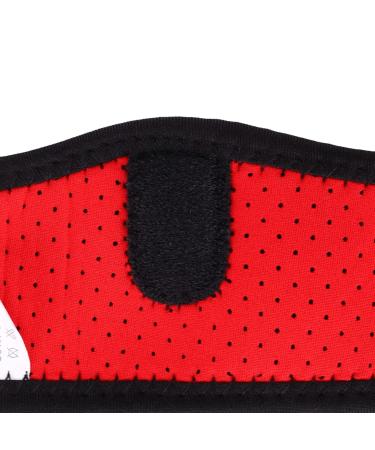 YHG Wrist Strap & Arm Elbow Support Bandage - Adjustable Red & Black Forearm Compression for Men & Women - 10CM Stretchable Black Elastic - Buy Online on GoSupps.com