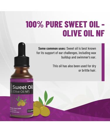 Sweet Oil with Dropper - Pure All Natural Earwax Removal Oil - 30ml - International Shipping Available - Buy Online on GoSupps.com