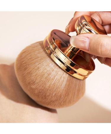 Face Powder Brush Powder Makeup Brush Blush Brush Powder Makeup Brush Fixing Powder Brush Face Brush Makeup Mushroom Head Brush for Fixing Loose and Pressed Powder Rose Gold - Buy Online on GoSupps.com