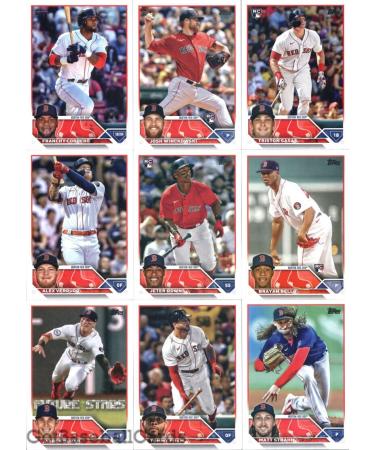 2023 Topps Series 1 Boston Red Sox Team Set of 13 Cards: Trevor Story(#10), Rafael Devers(#11), Franchy Cordero(#42), Josh Winckowski(#76), Triston Casas(#92), Alex Verdugo(#146), Nick Pivetta(#152), Jeter Downs(#165), Brayan Bello(#185), Jarren Duran(#24