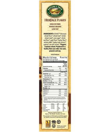 Nature's Path Organic Heritage Flakes Cereal - 13.25 oz | Whole Grains, High Fiber - Buy Online on GoSupps.com