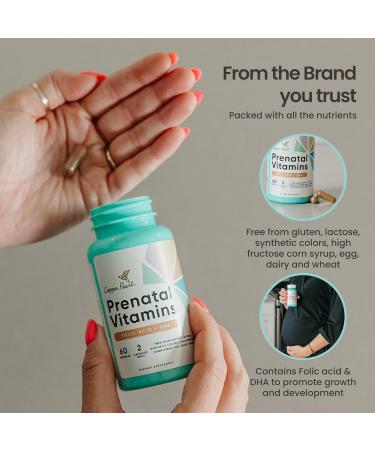 Shop Copper Pearl Prenatal Vitamins - DHA Folic Acid & Iron - Gluten & Lactose-Free - 60 Capsules for Pregnant Women - Buy Online on GoSupps.com