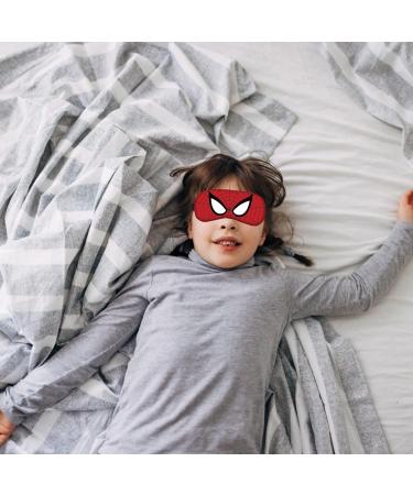 2 pcs Superhero Eye Mask ATVOYO-Spider-Man Eye Mask 3D Printed Cartoon Eye Mask with Elastic Strap Soft Fluffy Sleep Hood Boys Girls Children Sleep Travel Eye Mask - Buy Online on GoSupps.com