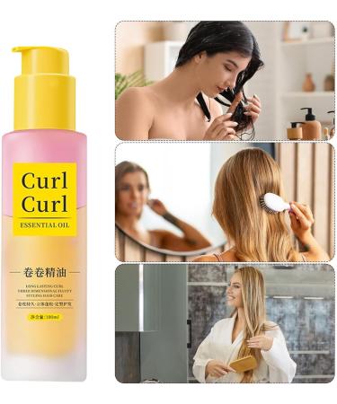 Hair Oil for Curly Hair - 100ml Light Balm for Effect Control Curl Definer Oil | for Straightening & Styling for Women Girls & Mothers Travel & Beauty - Buy Online on GoSupps.com