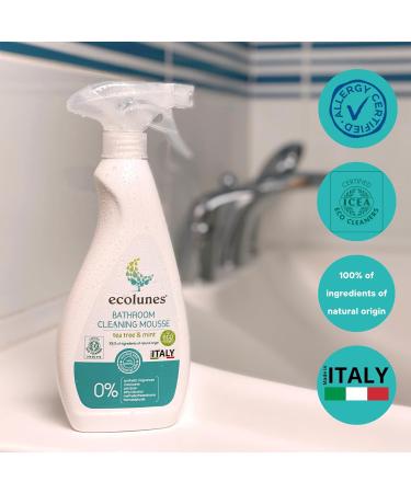 Ecolunes Tea Tree & Mint Bathroom Cleansing Foam. 100% natural ingredients - Buy Online on GoSupps.com