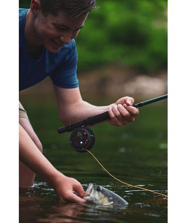 Martin Complete Fly Fishing Kit - 8ft 5/6wt 3pc Rod, Size 5/6 Reel, Pre-spooled, Custom Tackle Assortment - Brown/Green - Buy Online on GoSupps.com