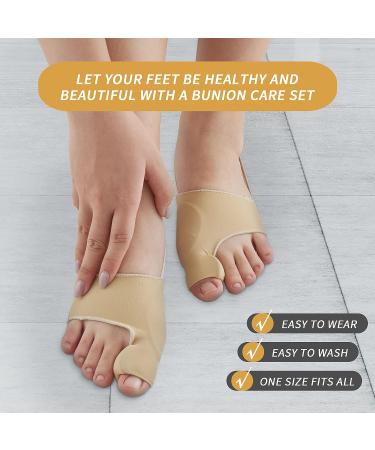 KTSAY Upgraded Bunion Corrector 2 Pcs for Men & Women - Non-Surgical Toe Corrector for Hallux Valgus Pain Relief - Comfortable & Breathable Bunion Socks - Day/Night Support & Non-Slip Straightener - Buy Online on GoSupps.com