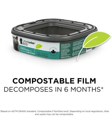 Litter Locker Refills Square Eco Refill 1pk Compostable cat Litter Bags - Buy Online on GoSupps.com