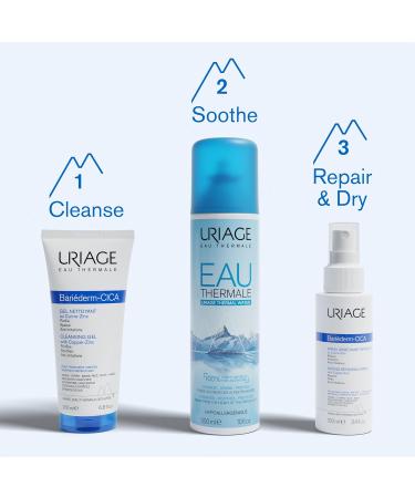 Uriage Bari derm-CICA Drying Repairing Spray With Cooper-Zinc 100ml - Absorbs Excess Moisture and Dries Out Wet Oozing Areas - Calms Purifies & Soothes Skin Folds - Buy Online on GoSupps.com