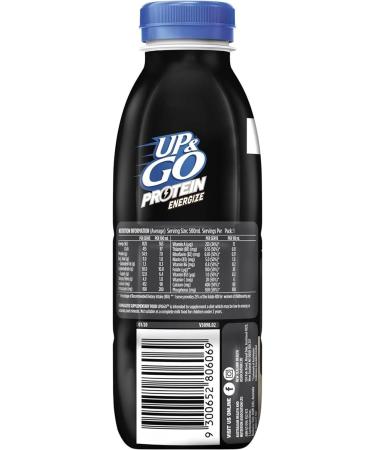 Up & Go Protein Energize Vanilla 500ml x 12 - Buy Online on GoSupps.com