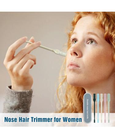 Best 2-in-1 Nasal Hair Cutter | Manual Nose Hair Trimmer for Men & Women | Reusable Double Sided Nostril Hair Removal Tool - Multicolor - Buy Online on GoSupps.com